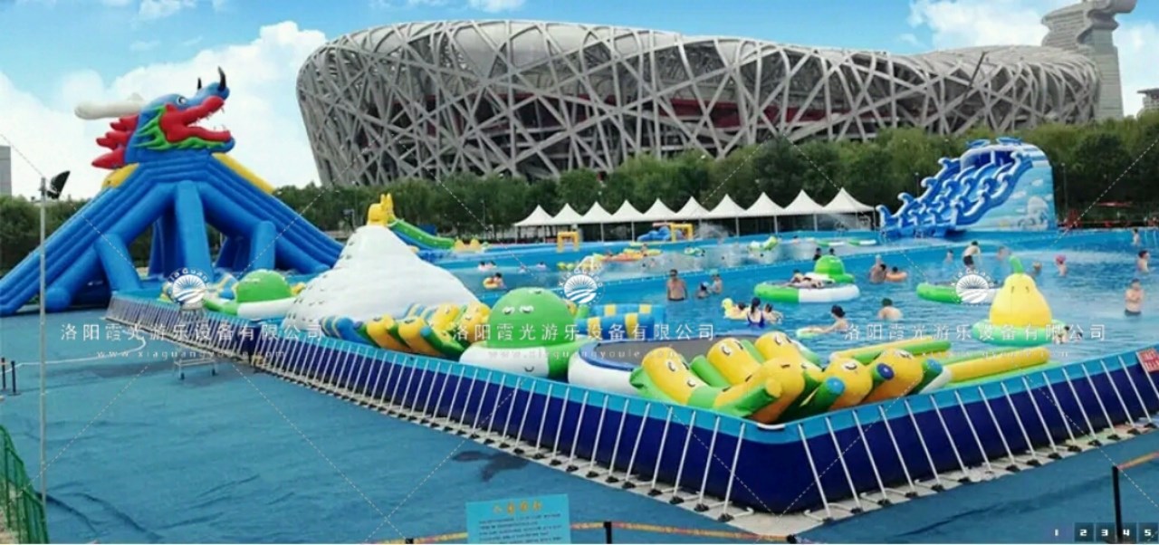 信州大型支架泳池